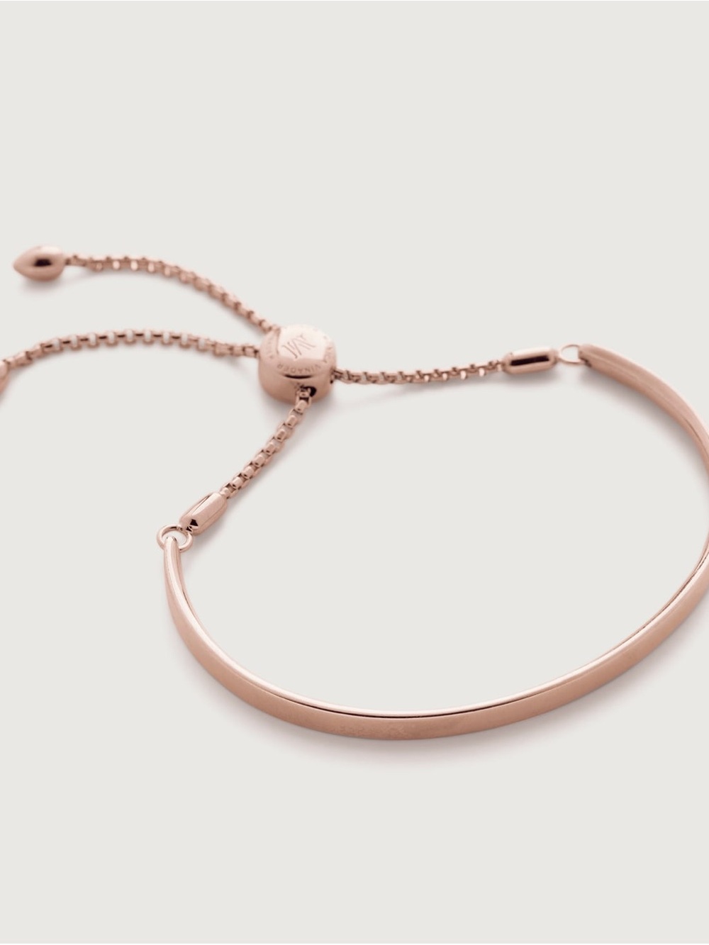 MONICA VINADER Rose Gold Adjustable Bar Bracelet